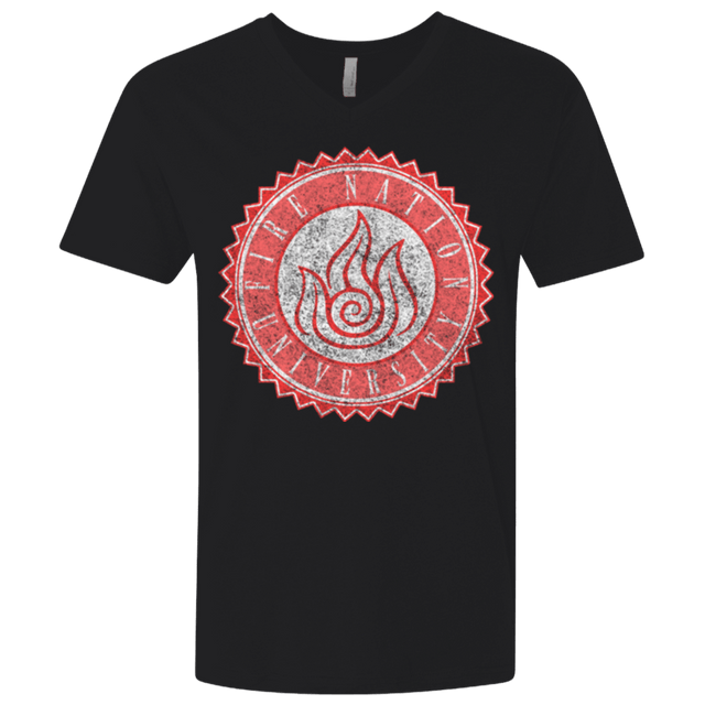 T-Shirts Black / X-Small Fire Nation Univeristy Men's Premium V-Neck