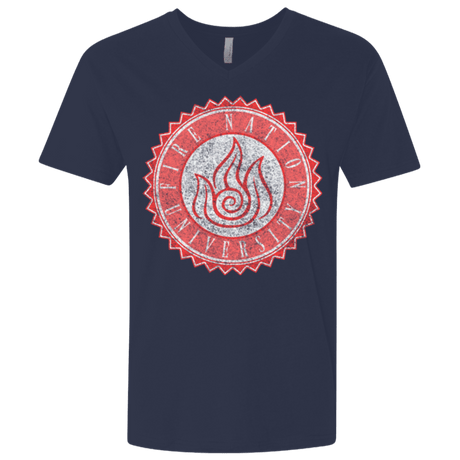 T-Shirts Midnight Navy / X-Small Fire Nation Univeristy Men's Premium V-Neck