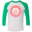 T-Shirts Heather White/Envy / X-Small Fire Nation Univeristy Triblend 3/4 Sleeve