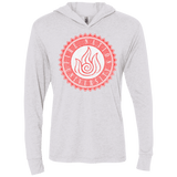 T-Shirts Heather White / X-Small Fire Nation Univeristy Triblend Long Sleeve Hoodie Tee