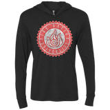 T-Shirts Vintage Black / X-Small Fire Nation Univeristy Triblend Long Sleeve Hoodie Tee