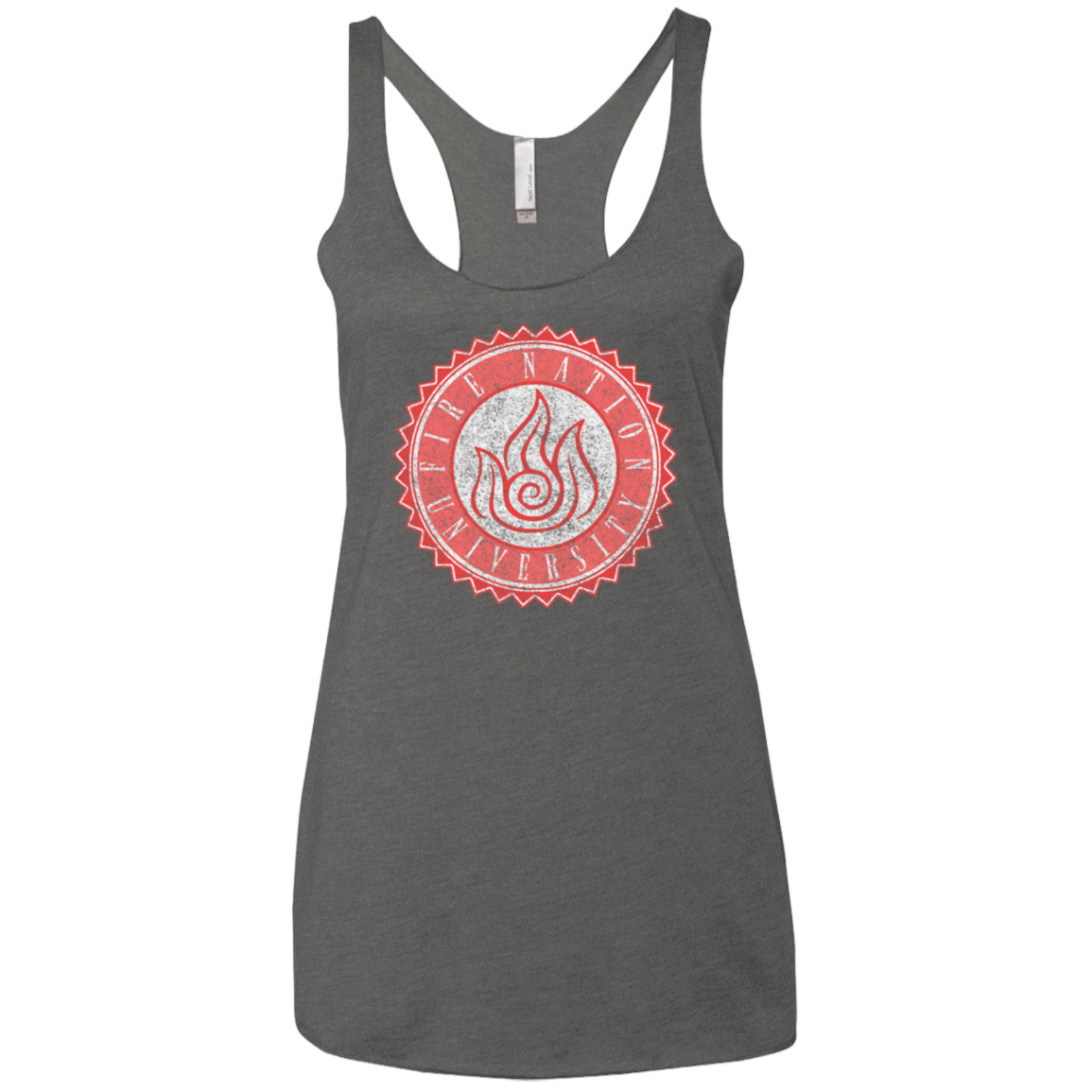 T-Shirts Premium Heather / X-Small Fire Nation Univeristy Women's Triblend Racerback Tank