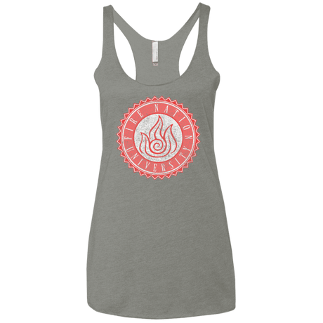 T-Shirts Venetian Grey / X-Small Fire Nation Univeristy Women's Triblend Racerback Tank