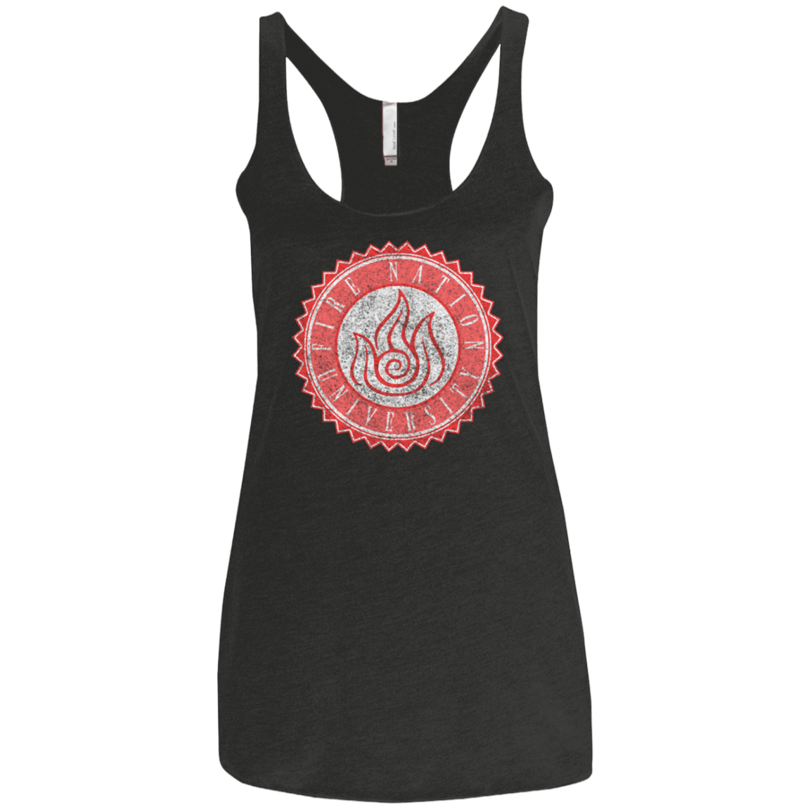 T-Shirts Vintage Black / X-Small Fire Nation Univeristy Women's Triblend Racerback Tank