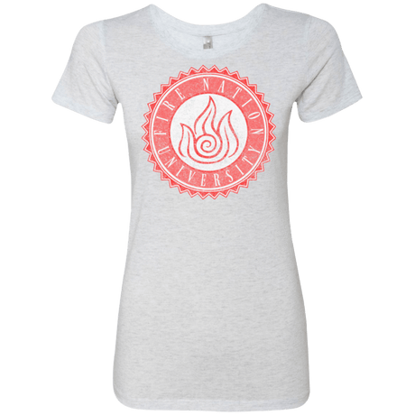 T-Shirts Heather White / Small Fire Nation Univeristy Women's Triblend T-Shirt