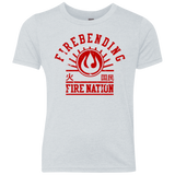 T-Shirts Heather White / YXS Fire Nation Youth Triblend T-Shirt