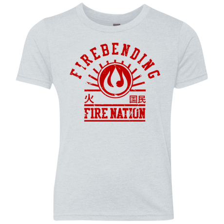 T-Shirts Heather White / YXS Fire Nation Youth Triblend T-Shirt