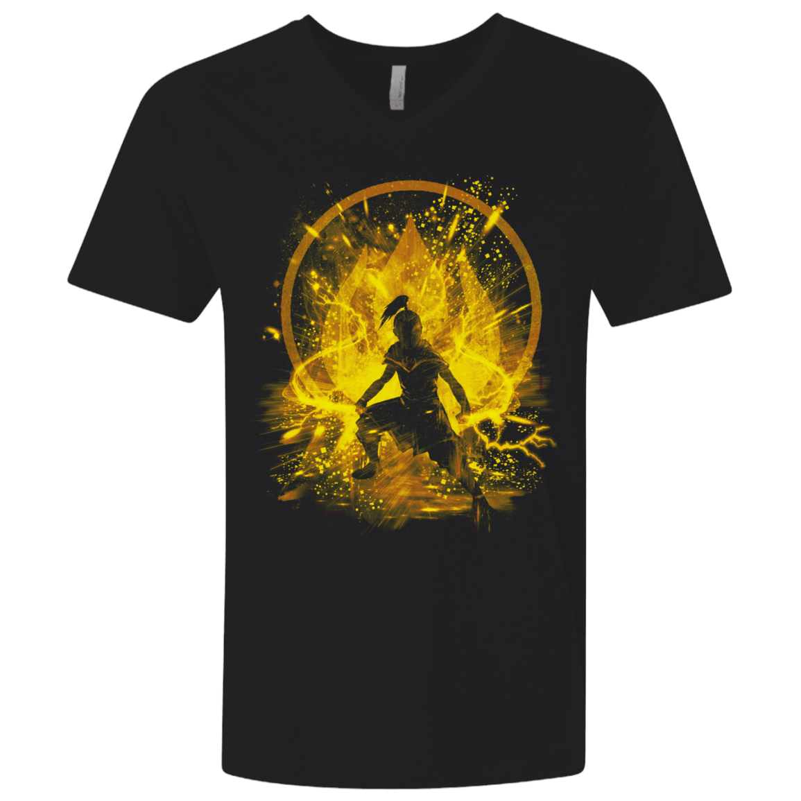 T-Shirts Black / X-Small Fire Prince Men's Premium V-Neck