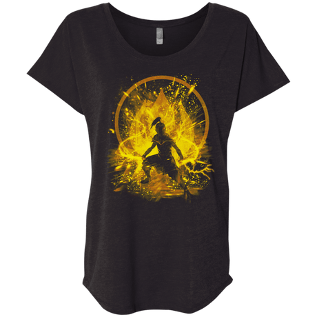 T-Shirts Vintage Black / X-Small Fire Prince Triblend Dolman Sleeve