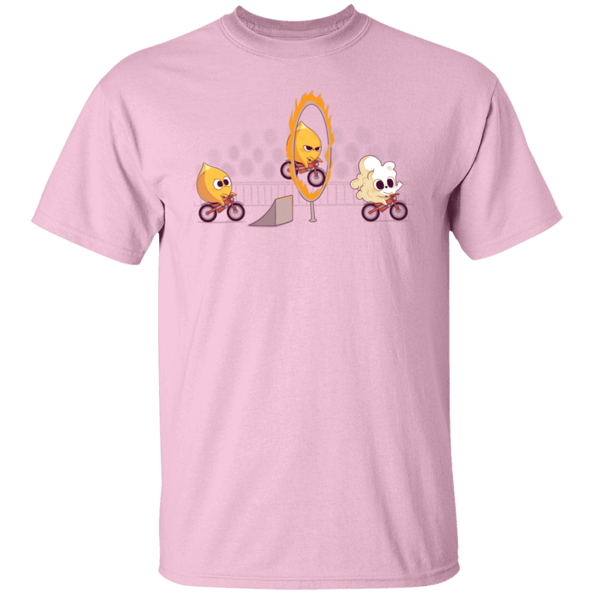 T-Shirts Light Pink / S Fire Stunt T-Shirt