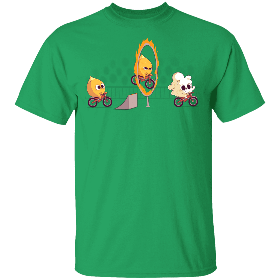 T-Shirts Irish Green / YXS Fire Stunt Youth T-Shirt