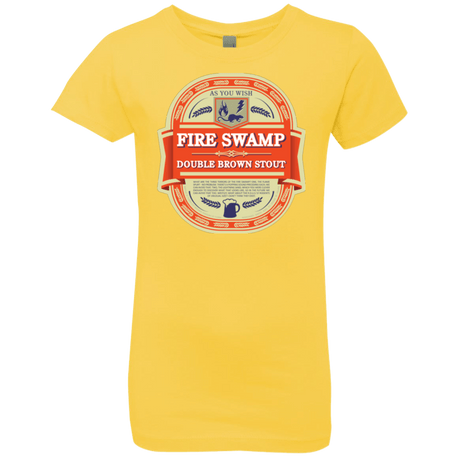 T-Shirts Vibrant Yellow / YXS Fire Swamp Ale Girls Premium T-Shirt