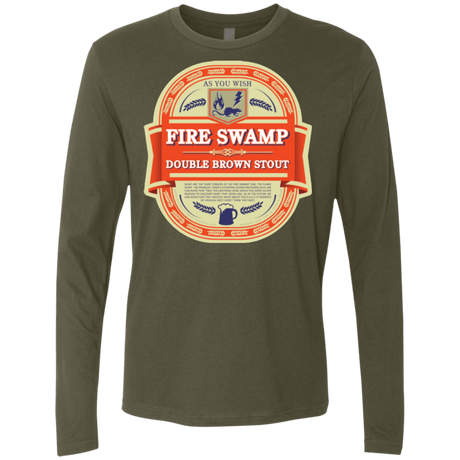 T-Shirts Military Green / Small Fire Swamp Ale Men's Premium Long Sleeve