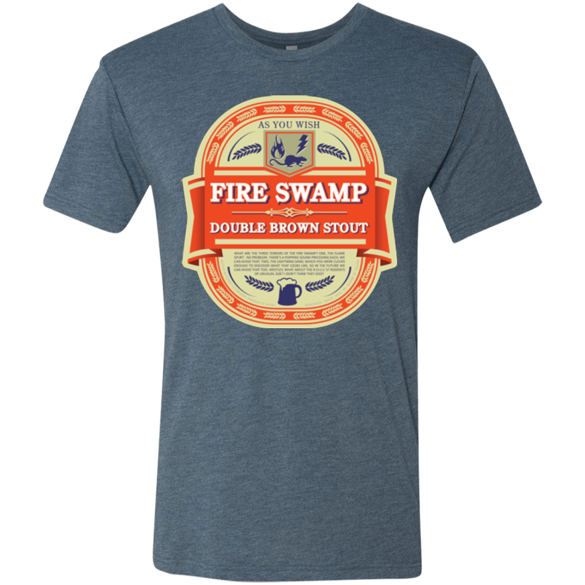 T-Shirts Indigo / Small Fire Swamp Ale Men's Triblend T-Shirt