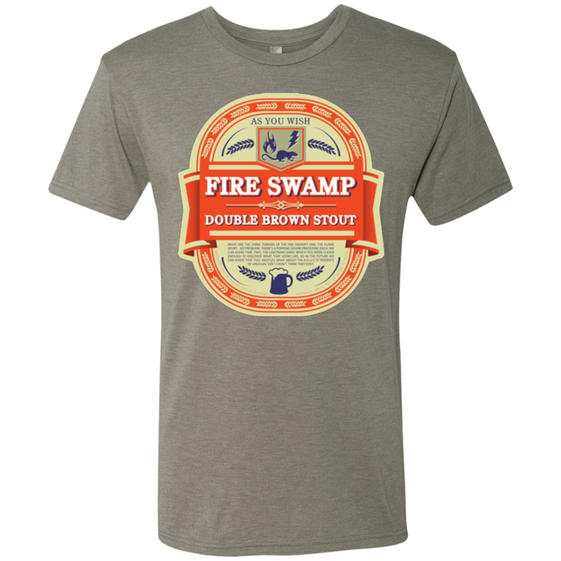 T-Shirts Venetian Grey / Small Fire Swamp Ale Men's Triblend T-Shirt