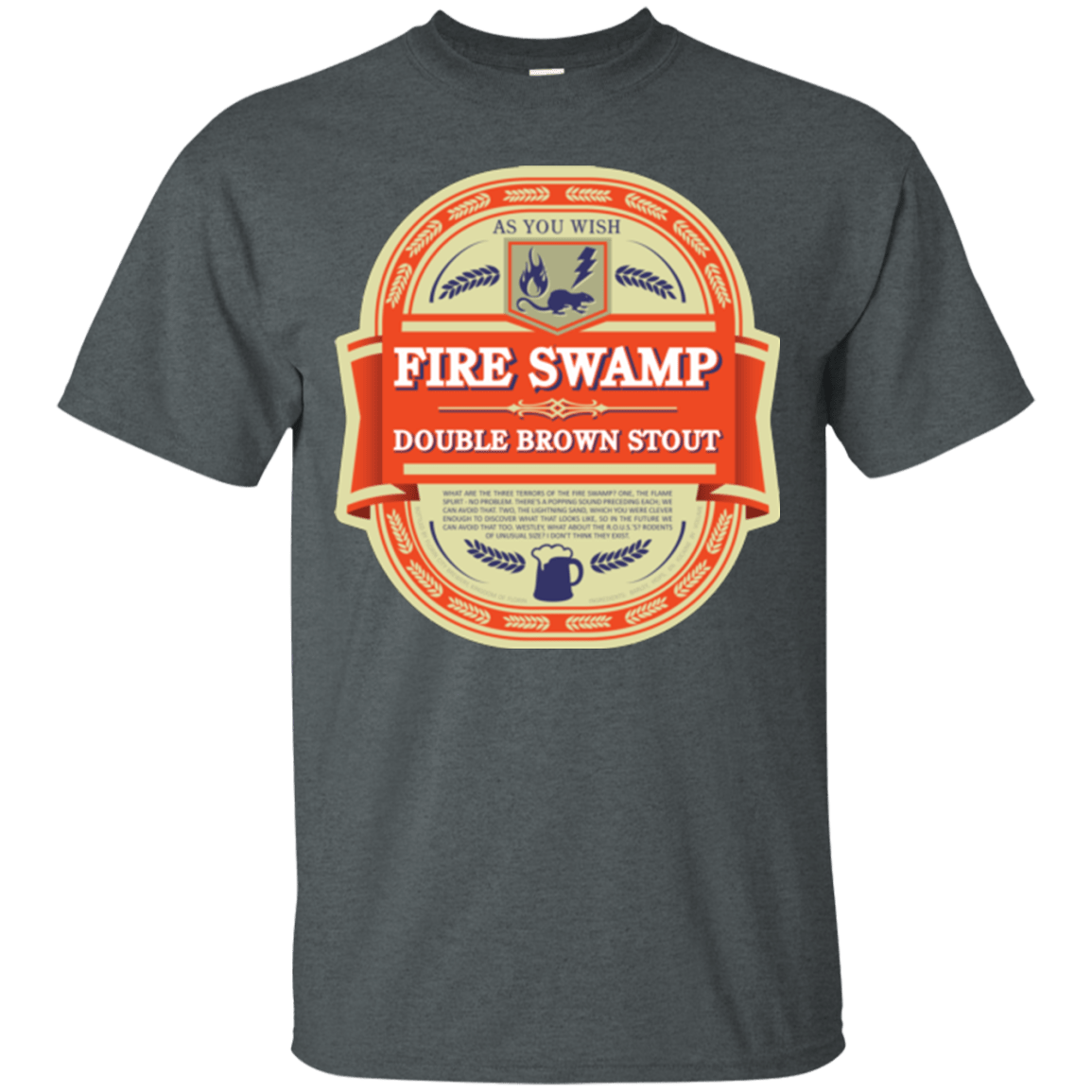 T-Shirts Dark Heather / Small Fire Swamp Ale T-Shirt