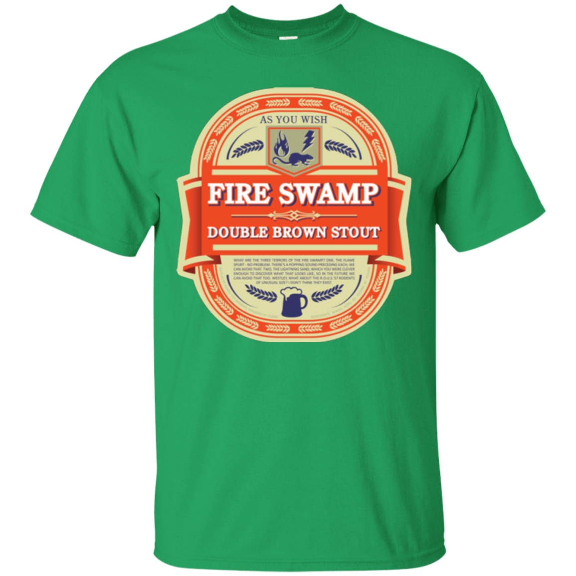 T-Shirts Irish Green / Small Fire Swamp Ale T-Shirt