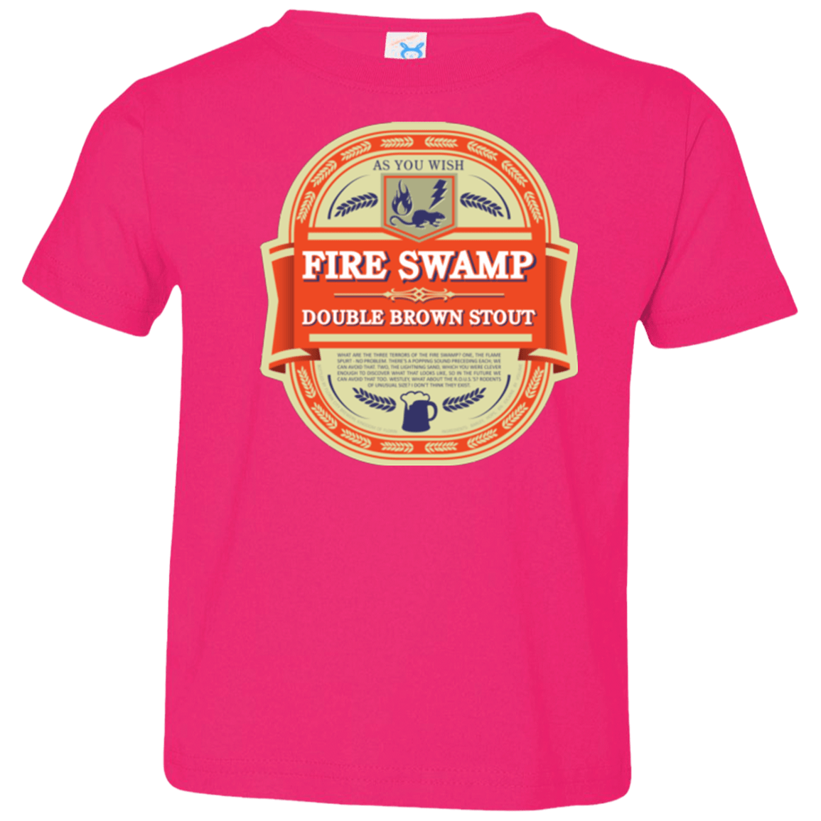 T-Shirts Hot Pink / 2T Fire Swamp Ale Toddler Premium T-Shirt