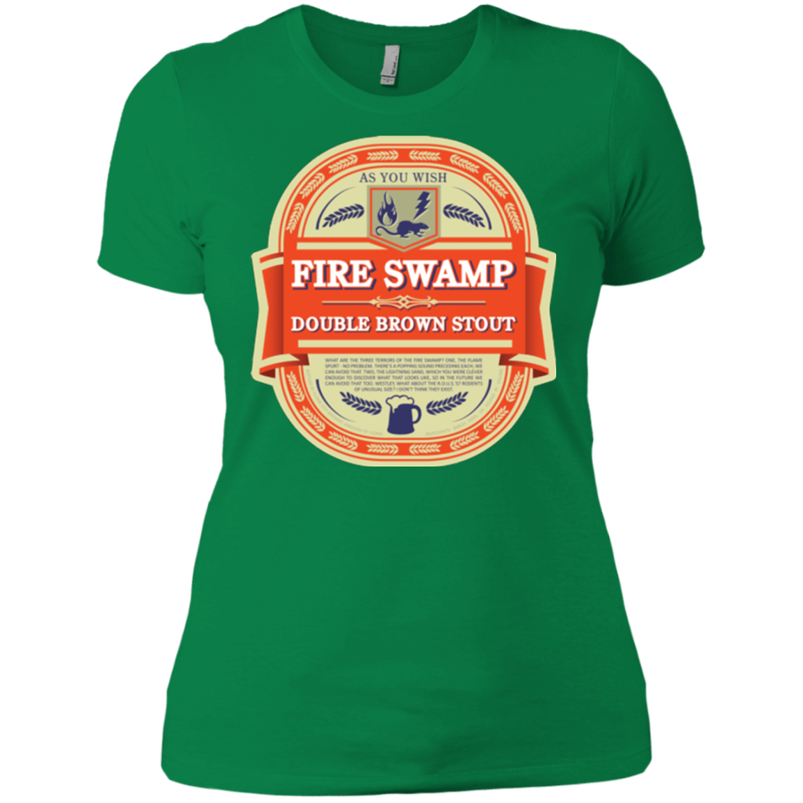 T-Shirts Kelly Green / X-Small Fire Swamp Ale Women's Premium T-Shirt