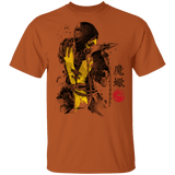 T-Shirts Texas Orange / S Fire Warrior Sumi-E T-Shirt