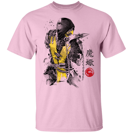 T-Shirts Light Pink / YXS Fire Warrior Sumi-E Youth T-Shirt