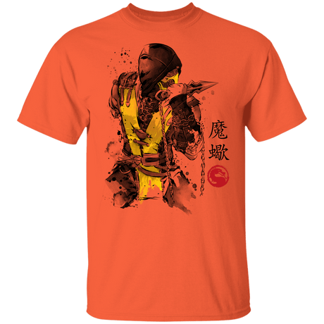 T-Shirts Orange / YXS Fire Warrior Sumi-E Youth T-Shirt