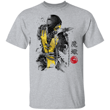 T-Shirts Sport Grey / YXS Fire Warrior Sumi-E Youth T-Shirt