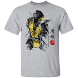 T-Shirts Sport Grey / YXS Fire Warrior Sumi-E Youth T-Shirt