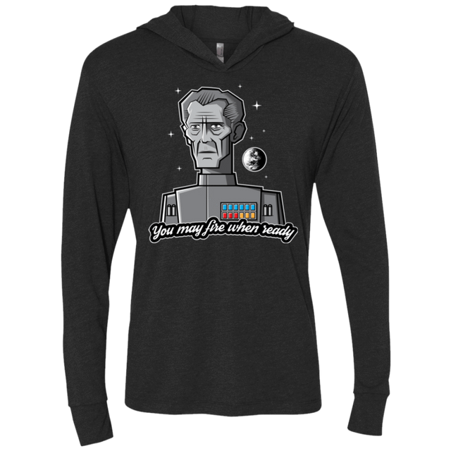 T-Shirts Vintage Black / X-Small Fire When Ready Triblend Long Sleeve Hoodie Tee