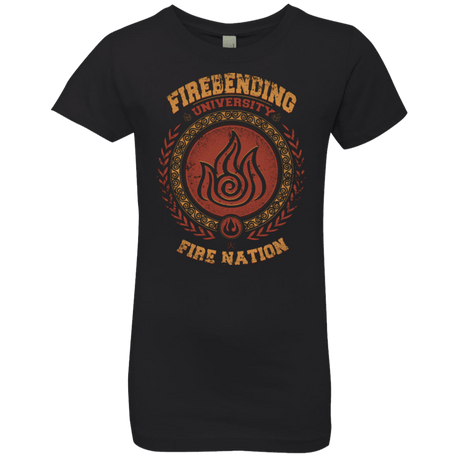 T-Shirts Black / YXS Firebending university Girls Premium T-Shirt