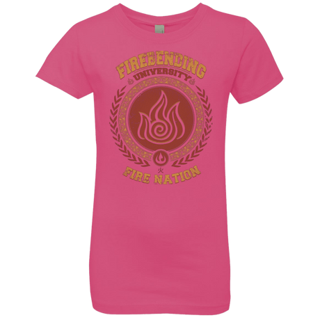 T-Shirts Hot Pink / YXS Firebending university Girls Premium T-Shirt