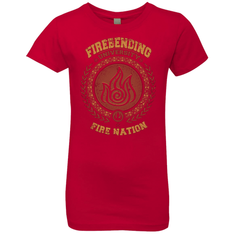 T-Shirts Red / YXS Firebending university Girls Premium T-Shirt