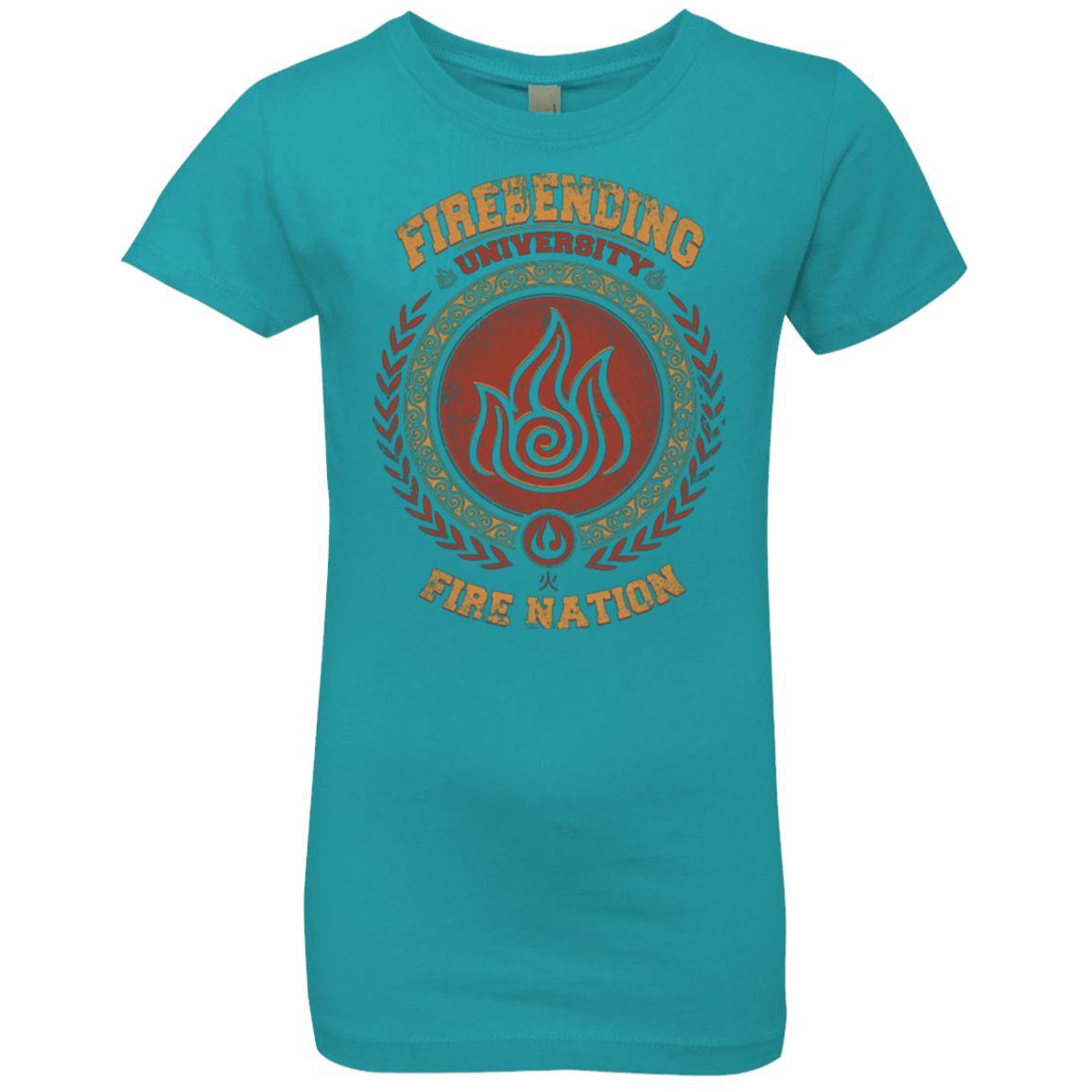 T-Shirts Tahiti Blue / YXS Firebending university Girls Premium T-Shirt