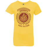 T-Shirts Vibrant Yellow / YXS Firebending university Girls Premium T-Shirt