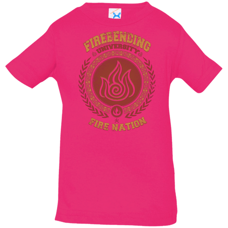 T-Shirts Hot Pink / 6 Months Firebending university Infant PremiumT-Shirt