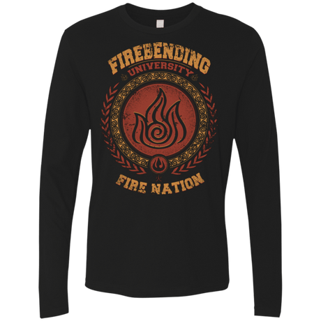 T-Shirts Black / Small Firebending university Men's Premium Long Sleeve