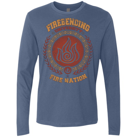 T-Shirts Indigo / Small Firebending university Men's Premium Long Sleeve