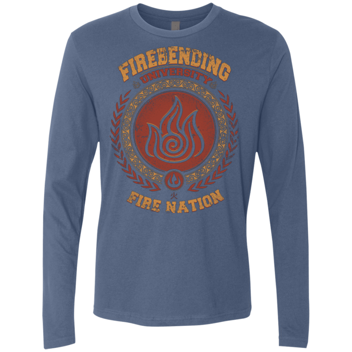 T-Shirts Indigo / Small Firebending university Men's Premium Long Sleeve