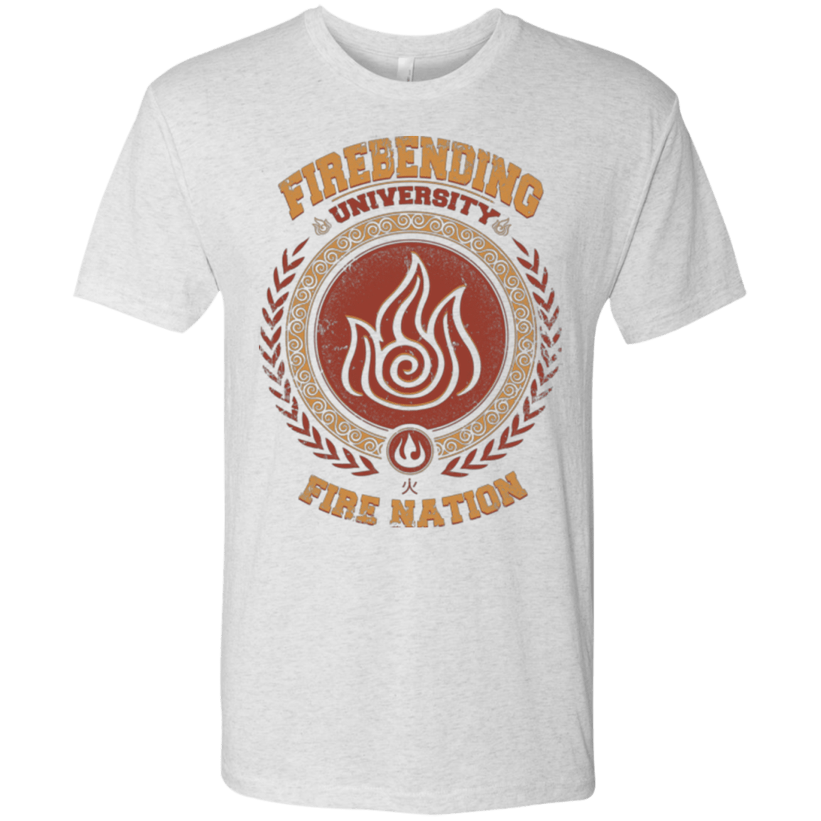 T-Shirts Heather White / Small Firebending university Men's Triblend T-Shirt