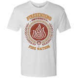 T-Shirts Heather White / Small Firebending university Men's Triblend T-Shirt