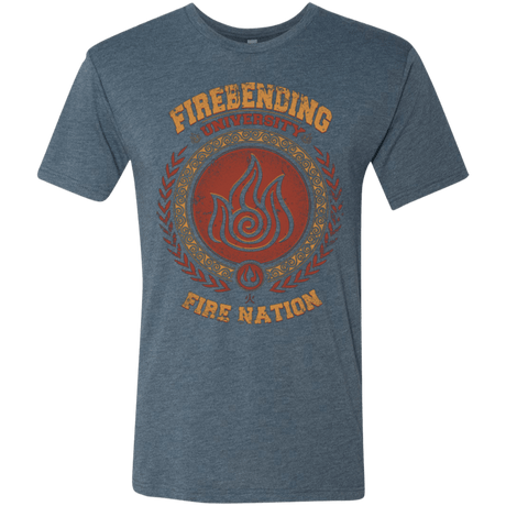 T-Shirts Indigo / Small Firebending university Men's Triblend T-Shirt