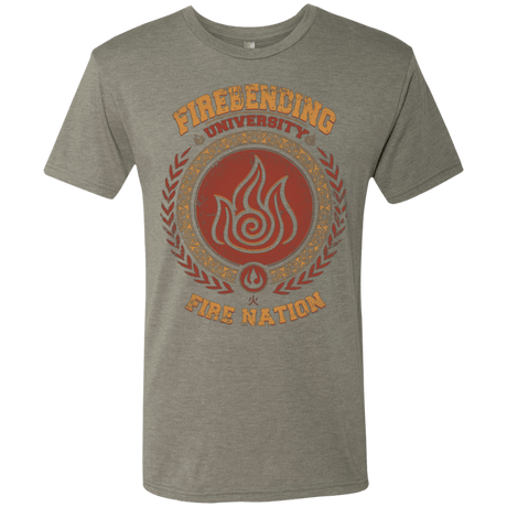 T-Shirts Venetian Grey / Small Firebending university Men's Triblend T-Shirt