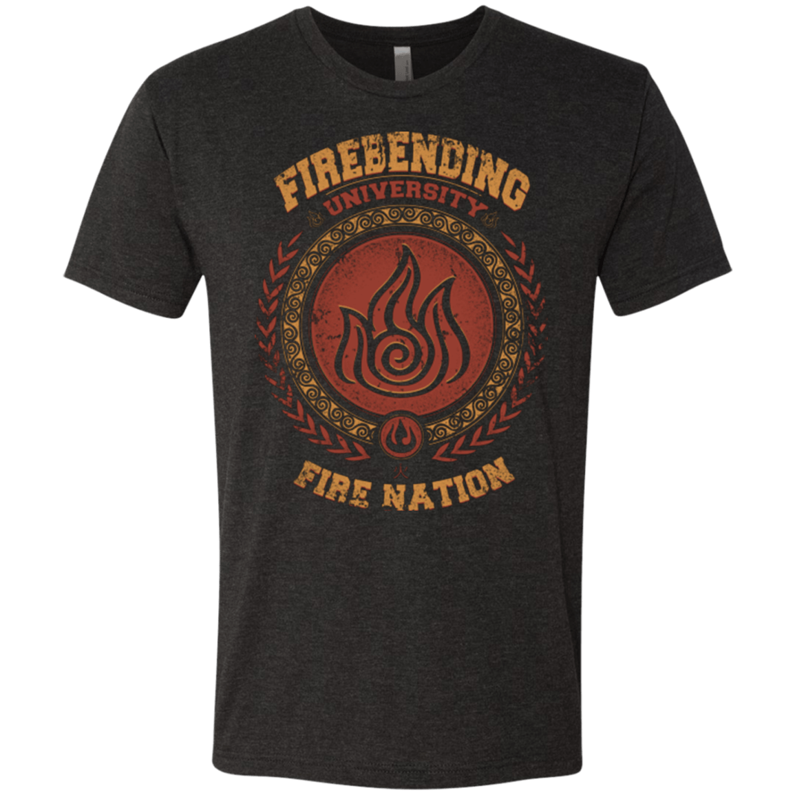 T-Shirts Vintage Black / Small Firebending university Men's Triblend T-Shirt