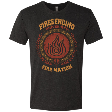 T-Shirts Vintage Black / Small Firebending university Men's Triblend T-Shirt