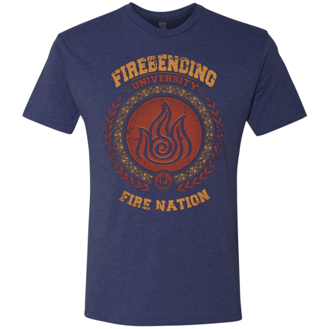T-Shirts Vintage Navy / Small Firebending university Men's Triblend T-Shirt