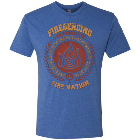 T-Shirts Vintage Royal / Small Firebending university Men's Triblend T-Shirt