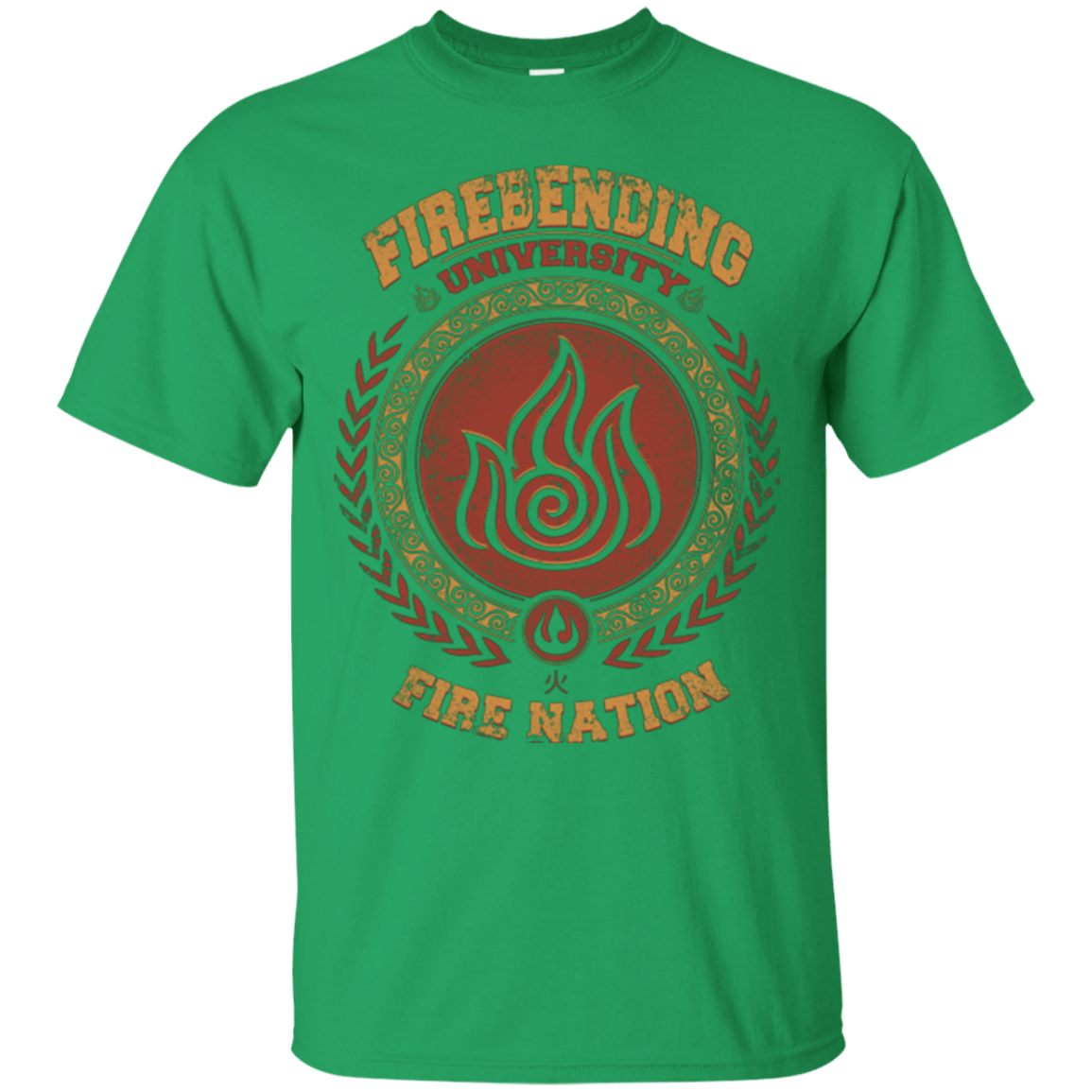 T-Shirts Irish Green / Small Firebending university T-Shirt