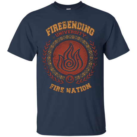 T-Shirts Navy / Small Firebending university T-Shirt