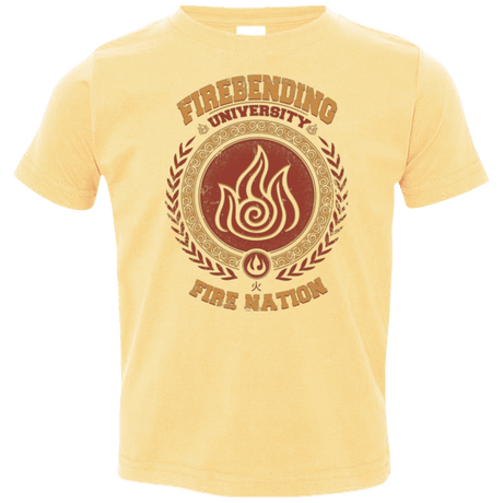 T-Shirts Butter / 2T Firebending university Toddler Premium T-Shirt