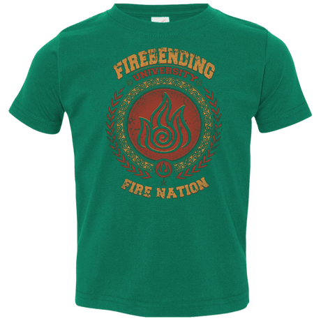 T-Shirts Kelly / 2T Firebending university Toddler Premium T-Shirt
